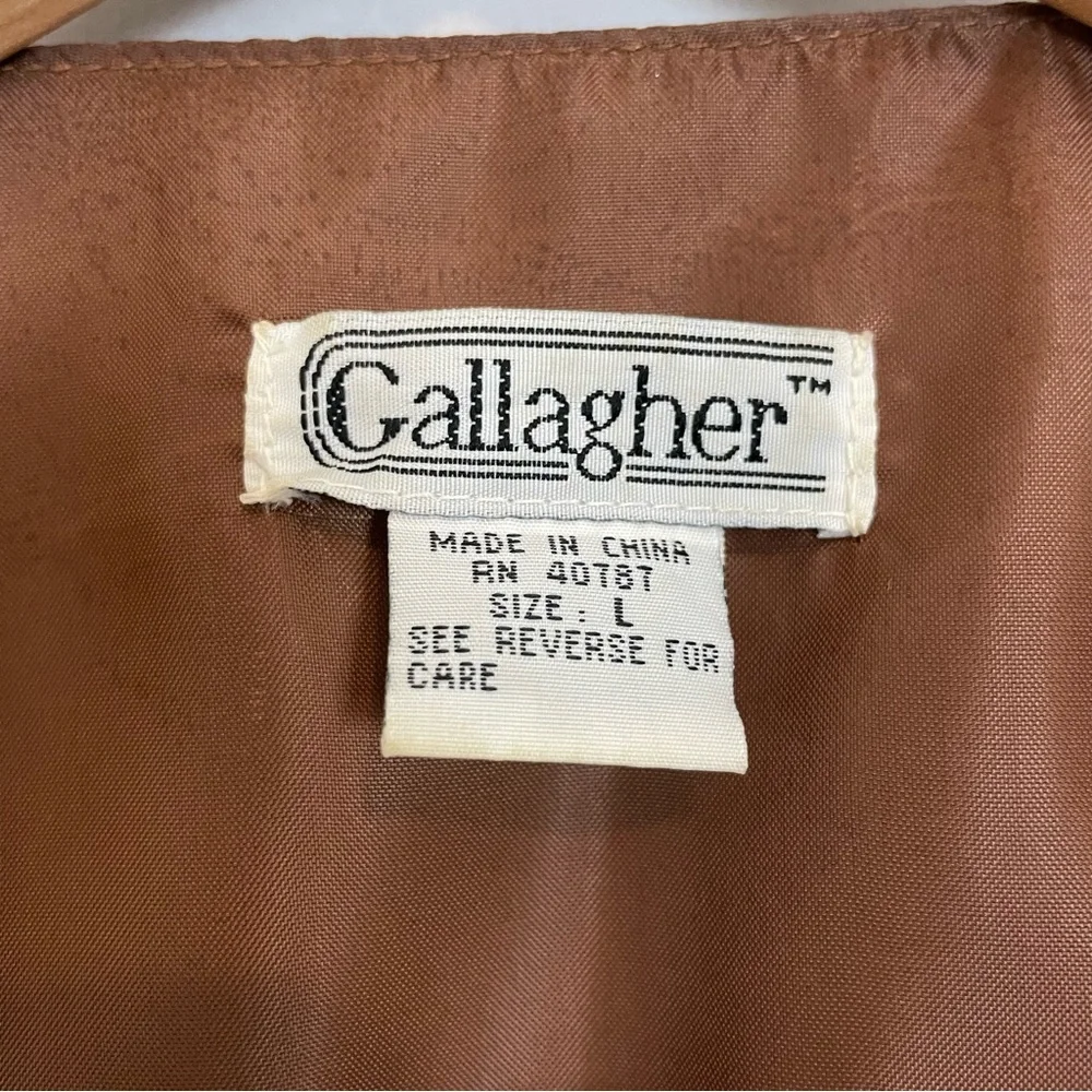 Vintage Leather Vest Men‎ Brown Classic Steampunk Professor Academia Size Large - Picture 3 of 13